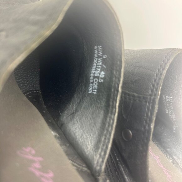 Born Black Leather Studded Slip-On Clogs 9 Comfortable Durable y2k chunky block - Picture 9 of 10